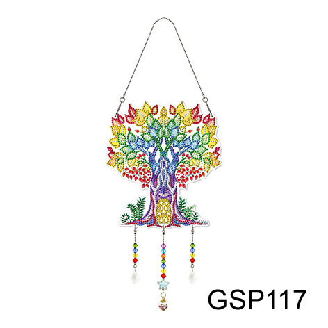 Diamante pintura Amazon transfronteriza DIY adornos de Navidad marca llena de diamantes 5d cristal mariposa diamante pintura viento carillones Decoración