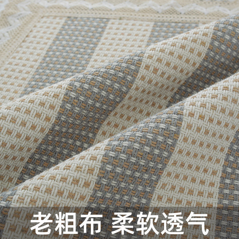 棉麻沙发垫四季通用防静电棉防滑粗布沙发垫巾夏季简约厂家直销|undefined