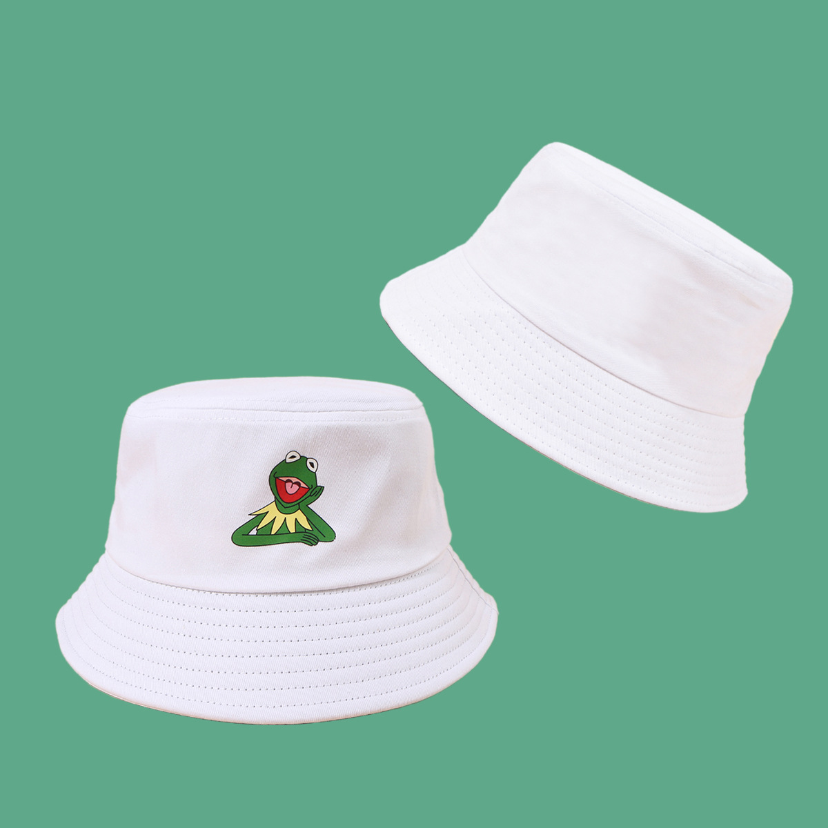 Fashion Laughing Frog Fisherman Hat display picture 4