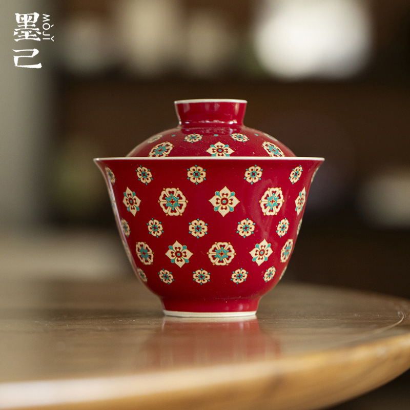 Tang and Song Dynasty Langhong pipa pattern old flower element…