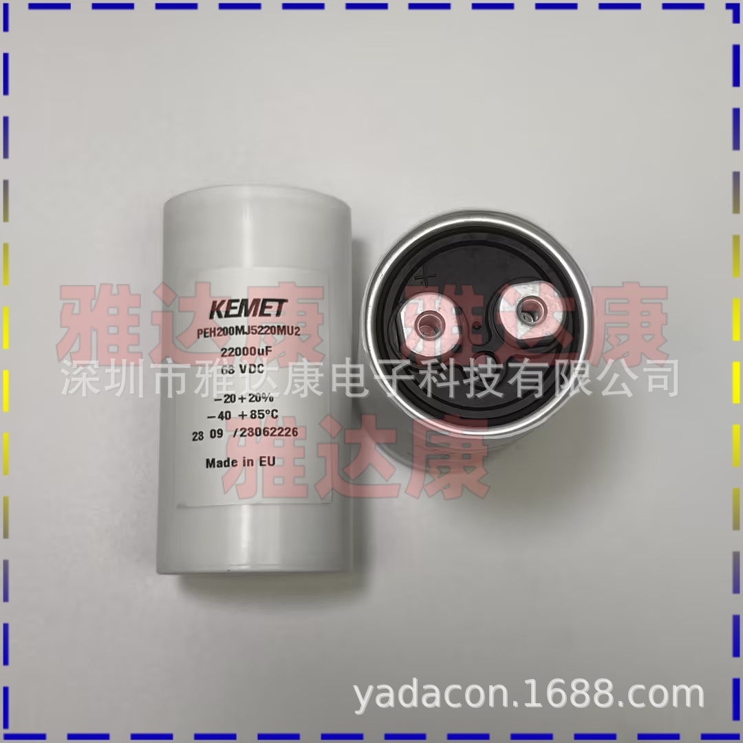 进口KEMET 美国基美 63v 22000uF 现货原箱原盒超长寿命时间