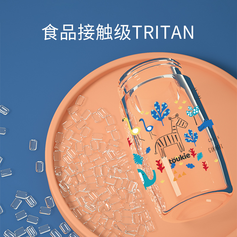 Copa regordete taza portátil bebé especial taza de paja taza de agua resistente a la caída de alto aspecto taza de dibujos animados