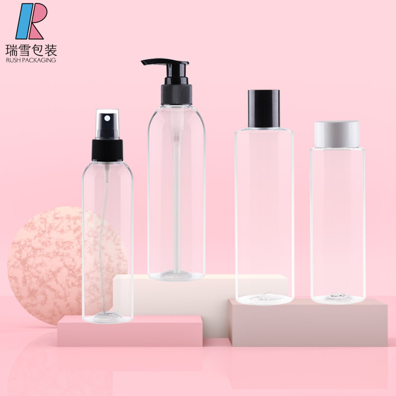 源工場150-200ml平肩丸肩PETボトル化粧品包装ボトルシャワージェルシャンプーボトル|undefined