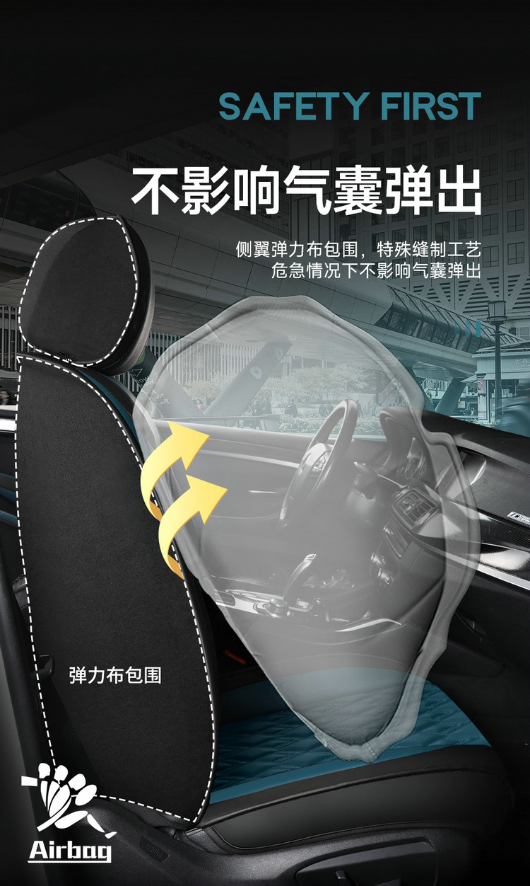 Car Seat Cushion Five-Seater Four-Season Cushion All-Inclusive Universal Seat Cover Seat Cushion Nappa Leather Amazon European and American Cross-Border Breathable