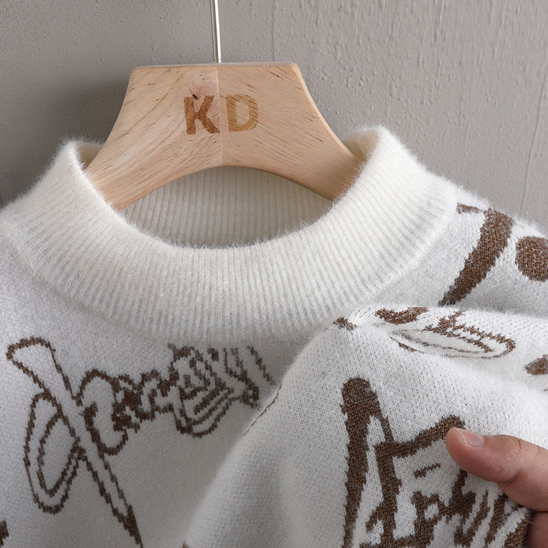 Pull tricoté chaud pour homme et femme, nouvelle collection automne/hiver 2024_voghion.com