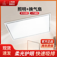 小鸭牌长款换气扇卫生间浴室换气照明二合一排风扇led照明灯换气