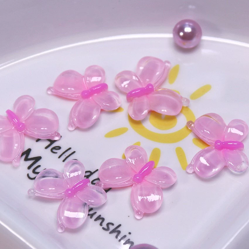 Сладкая бабочка diy ювелирный патч ручной работы материал детский головной убор капающий клей чехол для телефона косметическая смола фитинги