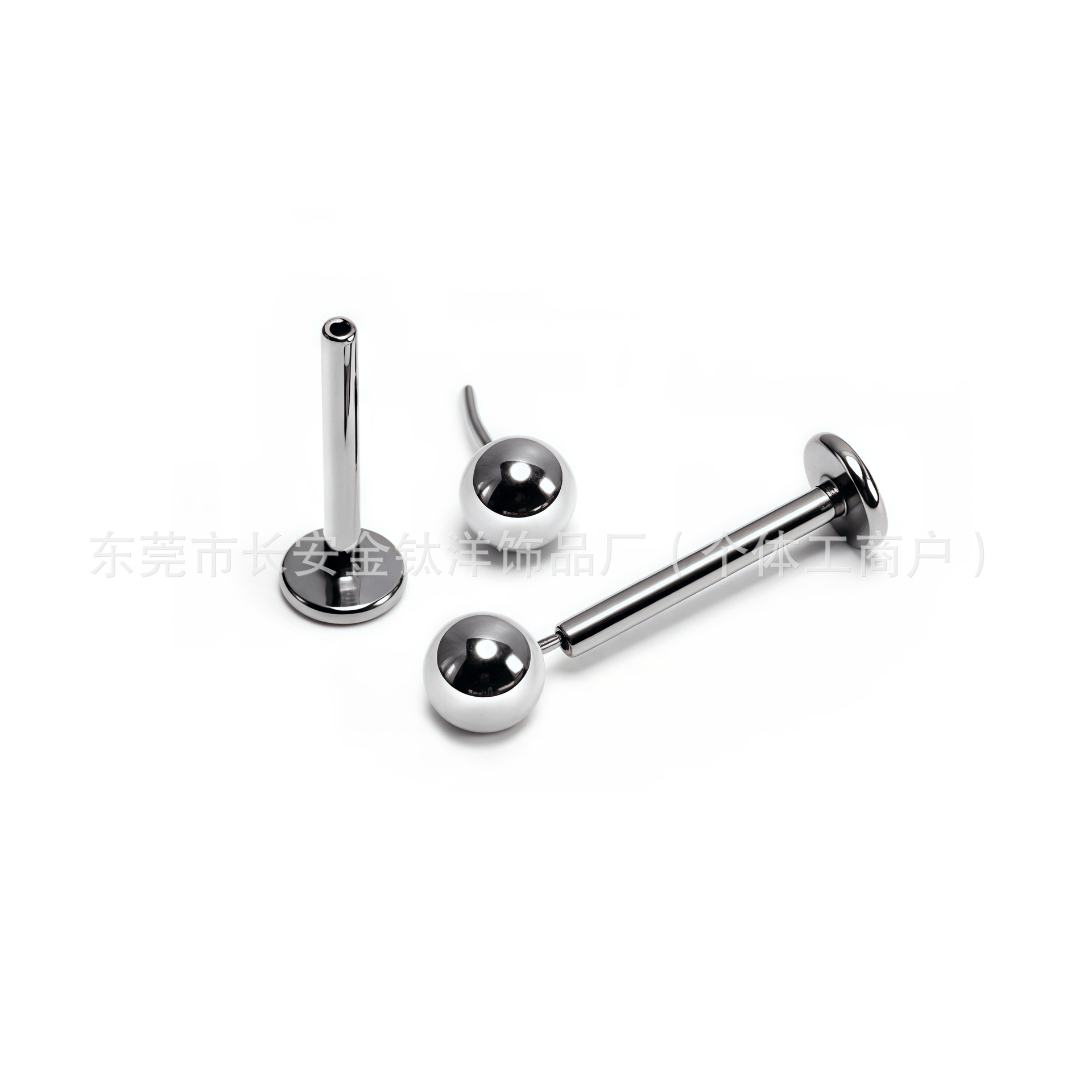 Labret piercing jewelry detail image