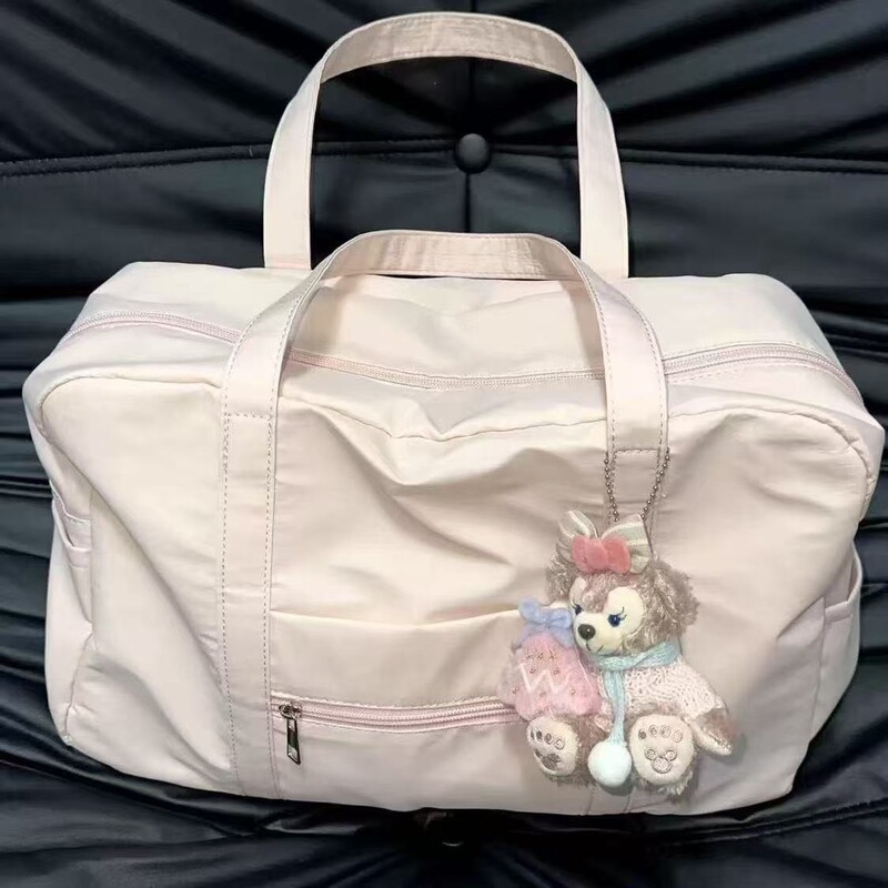 Lightweight pink tote bag, a new style shoulder bag for girls, versatile for commuting and travel