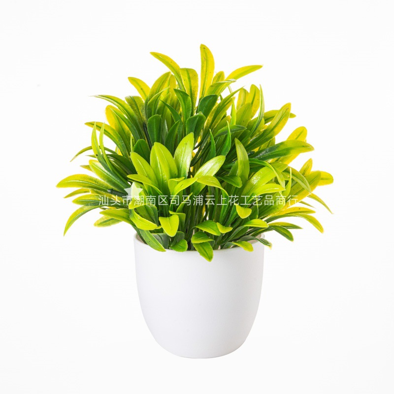 Planta Artificial en Maceta para Escritorio de Plástico, Decorativa, para Sala de Estar
