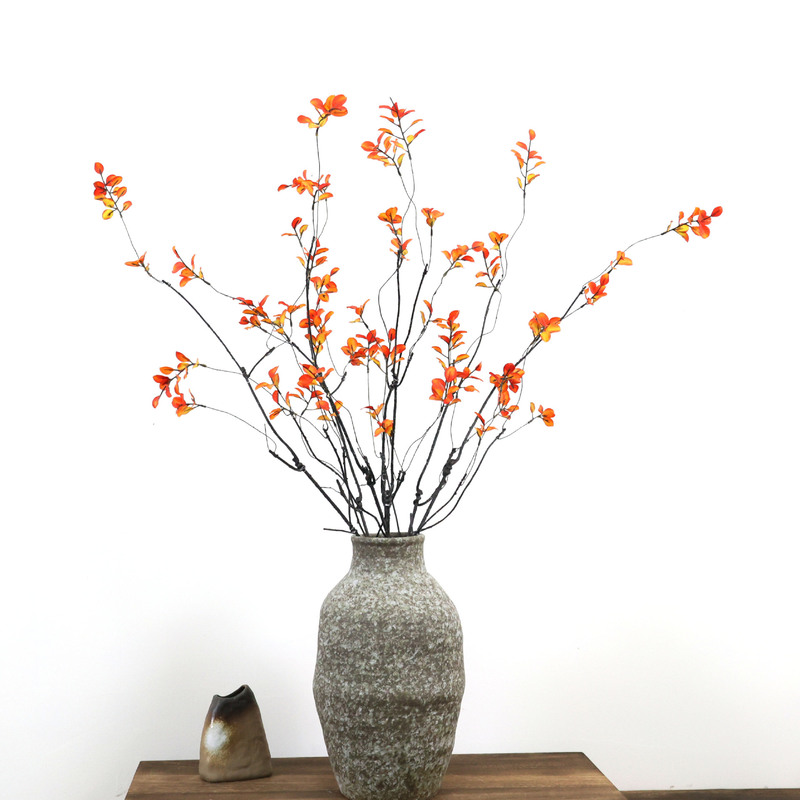 Red Maple Leaf Simulation Flower Simulation Maple Leaf Autumn Red Leaf Rattan Green Plant Home Entrance Model House Fruit Decorative Flower Red Maple Leaf Simulation Flower Simulation Maple Leaf Autumn Red Leaf Rattan Green Plant Home Entrance Model House Fruit Decorative Flower