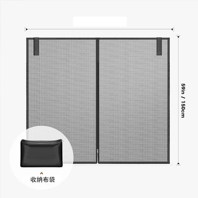 magnetic suction trunk sunshade dust – Car curtains - xl-code-applicable-to-support-rod-spacing-126-135cm-black