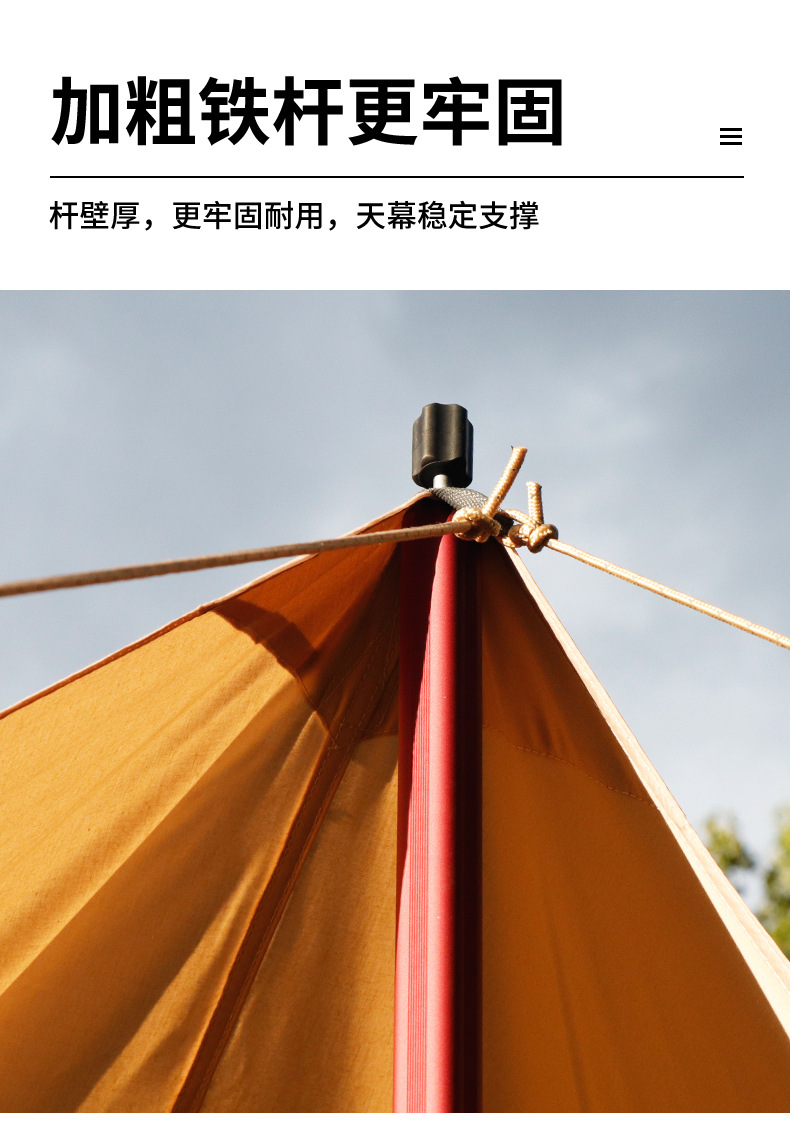 Manufacturer Customized Tent for Outdoor Use, Rainproof, Sunshade, Extra Large and Thick, for Camping and Fishing, with Tech Cotton Fabric and Iron Frame for Sun Protection