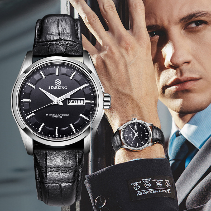 Star Emperor STARKING Watch Men's Automatic Mechanical Watch 3 Hour Double Calendar Business Men's Watch Wholesale