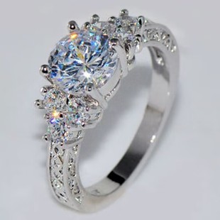 wish cross-border e-commerce jewelry eight hearts eight arrows zircon ring Europe and the United States popular engagement ring hand jewelry wholesale