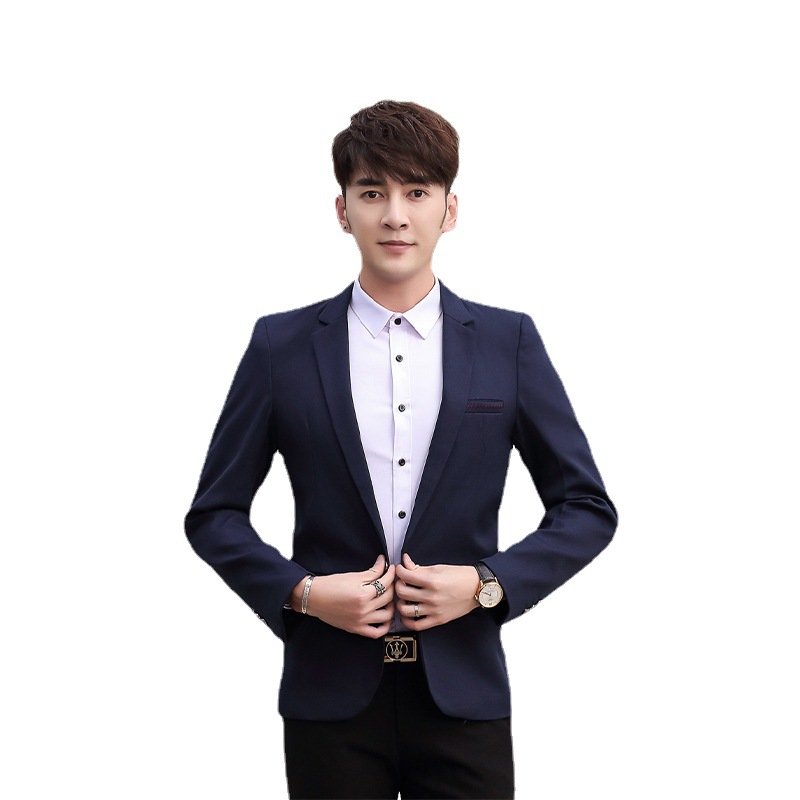 Traje de otoño e invierno de los nuevos hombres traje casual coreano slim fit traje pequeño traje de negocios de los hombres chaqueta de los hombres