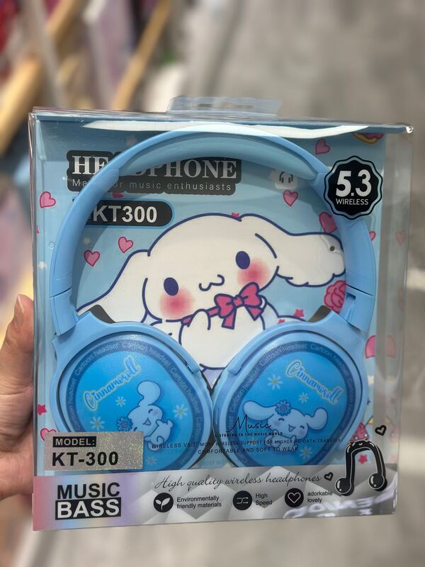 KT300 新しいクロスボーダーヘッドマウント漫画ワイヤレス Bluetooth ヘッドセットラブブ学生外国貿易 Bluetooth ヘッドセット工場|undefined