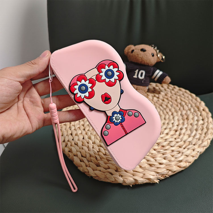 Bolsa de almacenamiento de gafas de sol de alto valor Bolsa de almacenamiento de cambio portátil Bolsa de almacenamiento de silicona anti-caída Bolsa de almacenamiento de gafas impermeable