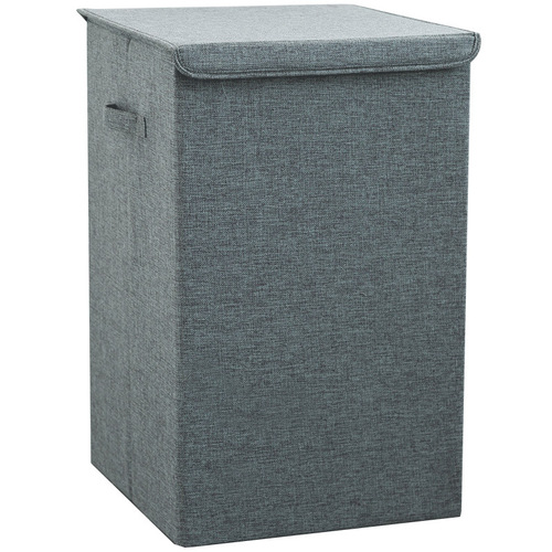 Dirty clothes bucket extra large covered storage box fabric foldable washable dirty clothes basket cotton and linen clothes storage bucket wholesale
