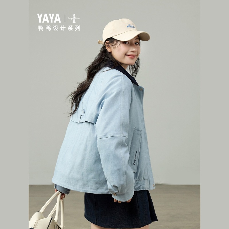 鸭鸭设计系列男女同款2025秋冬新款时尚连帽羽绒服S|undefined