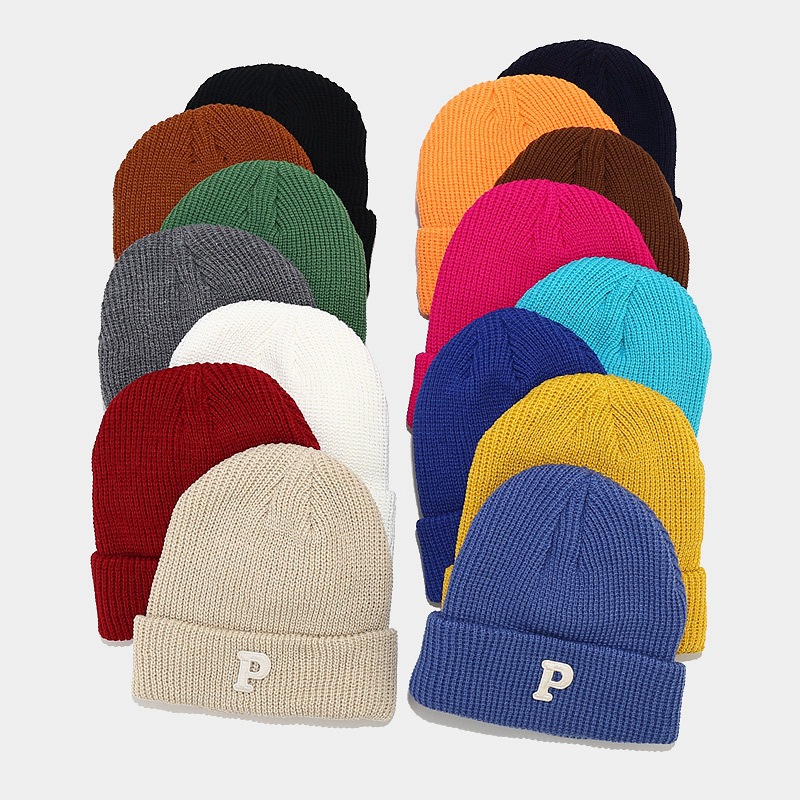 Korean version new loose big head circumference P letter knitted women, trendy stylish face, small woolen for autumn and_voghion.com