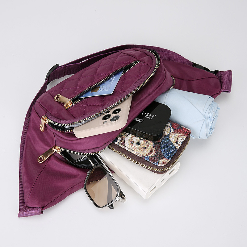 Bolso de pecho transfronterizo teléfono móvil bolso diagonal de tela Oxford europea y americana riñonera casual riñonera de lona bolso de teléfono móvil para mujer bolso deportivo