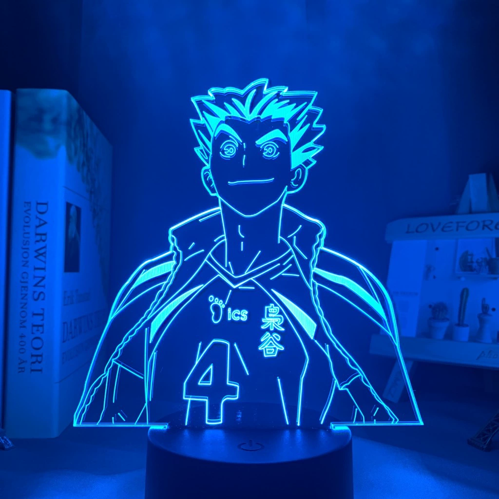 Акриловая ночная LED-лампа с волейболом, минифигура, 3D, подарок на день рождения