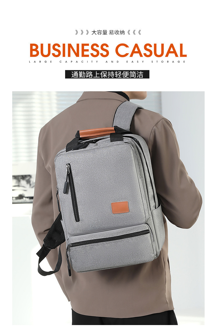 Backpack, large-capacity, high-end backpack, three-piece schoolbag, men's bag, business backpack, multi-functional charging computer bag Application Scenario