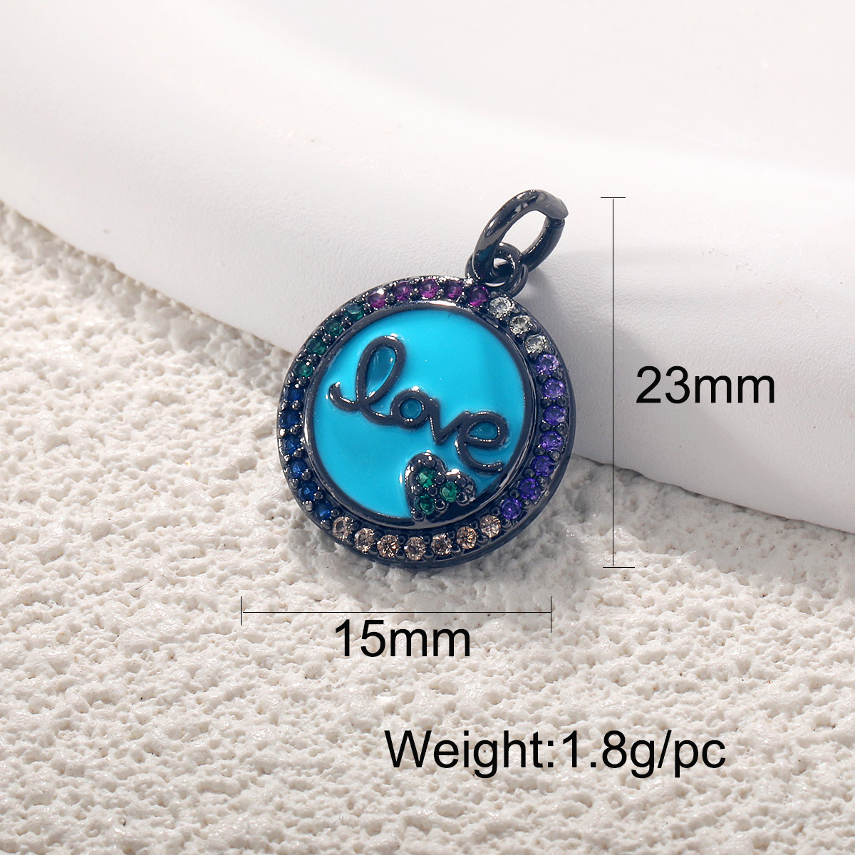 2g Weight Pendant Jewelry Making Type 1 Piece Quantity Holiday, Daily Occasion Copper Material Geometric, Heart Shape Pattern Unisex Gender Plating Design Retro Style 1 Piece Copper Geometric Heart Shape Pendant 7