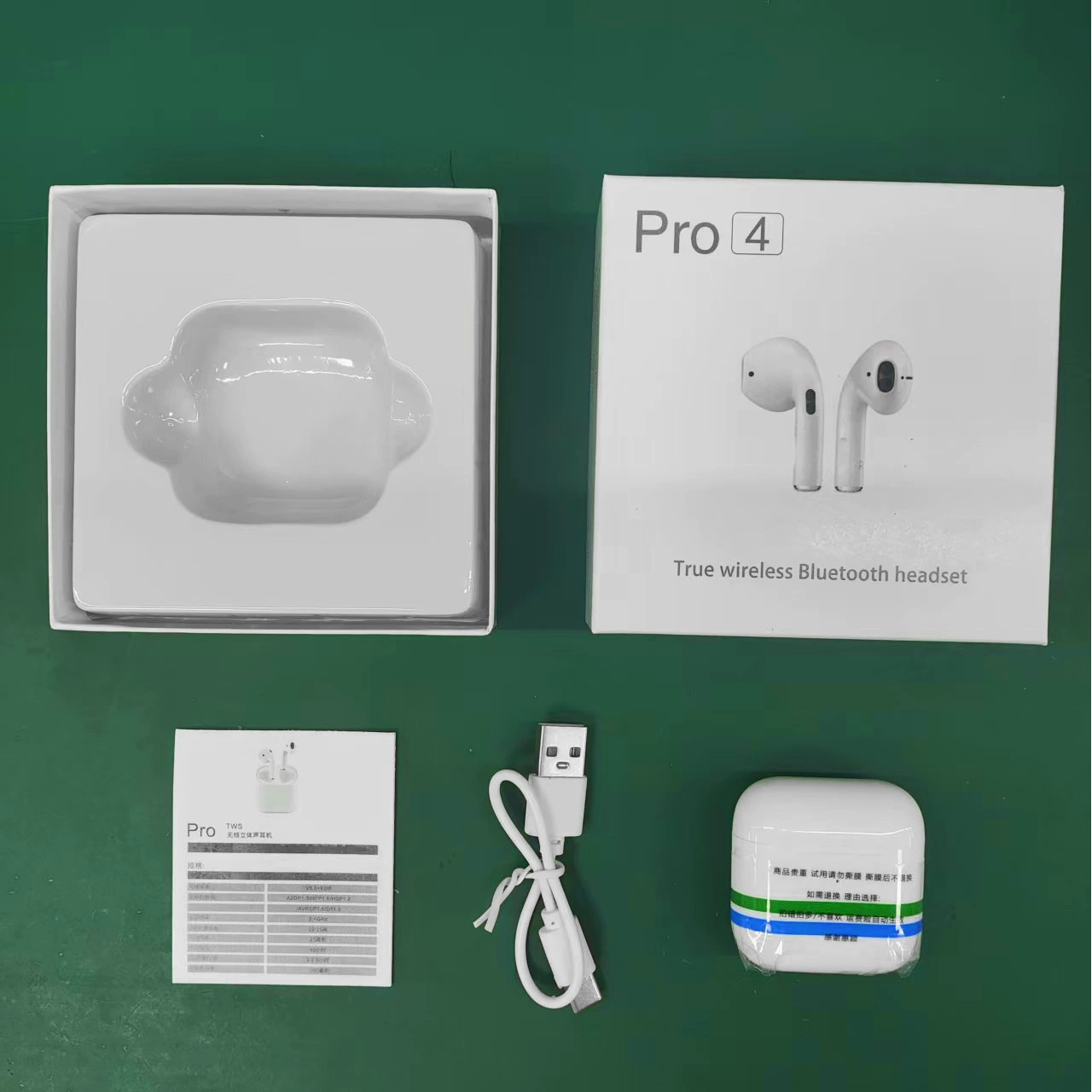 Беспроводные наушники Pro4 / Pro6 Bluetooth 5.3, кейс для зарядки, совместимость Android и iOS (2025)