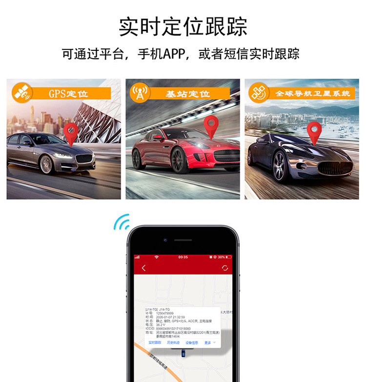 4g Vehicle-Mounted 9-36V Relay Gps Locator Motorcycle Remote Oil Control Anti-Theft Device Car Tracker