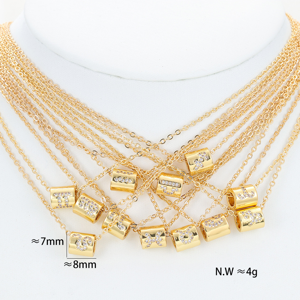 Fashion Constellation Copper Plating Zircon Pendant Necklace display picture 5