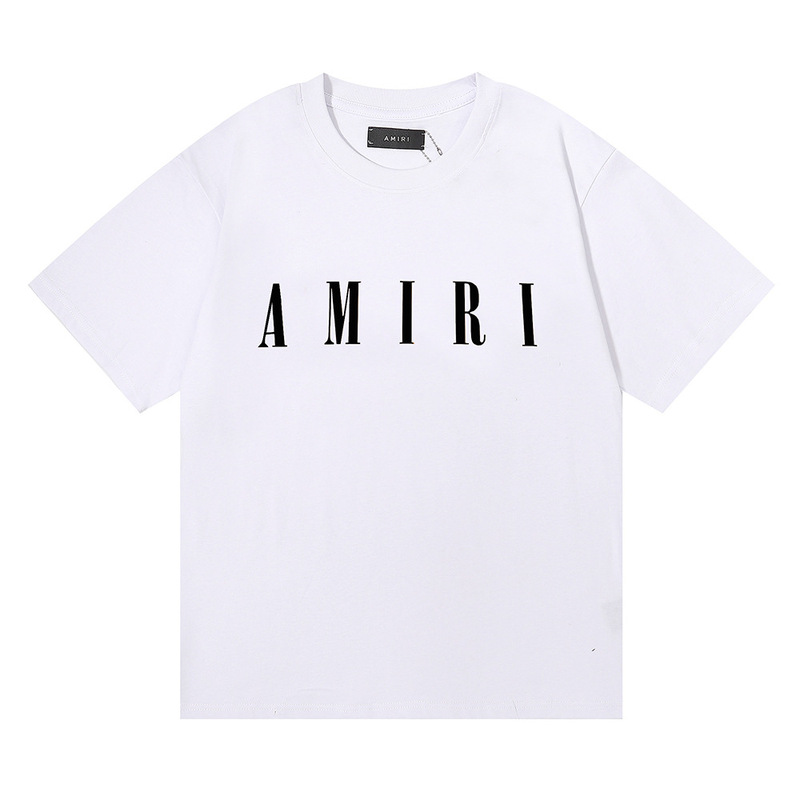 国境を越えた卸売り美潮AMIRI T-Shirt薔薇頭蓋頭プリント双糸純綿半袖tシャツ男女|undefined
