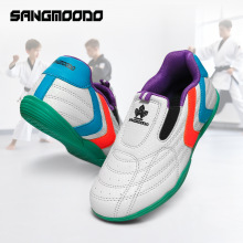 新款收割者跆拳道鞋轻便学员教练训练道鞋儿童软底武术防滑练功鞋