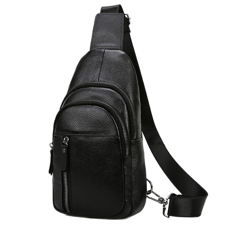 Men's Large Capacity Shoulder Crossbody Chest Bag For Business Travel And Sports High End Style_voghion.com