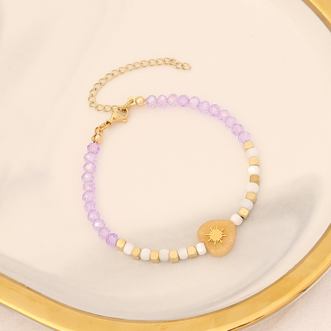 Fashion Heart Shape Stainless Steel Heart Bracelets 1 Piece