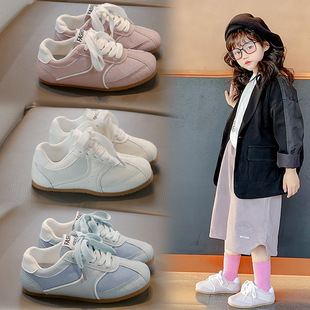 Girls' German Training Board Shoes 2025 Spring and Autumn New Korean Retro Breathable All-match Dopamine Lightweight Children's sneaker