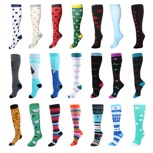 Amazon spring tube compression socks Sports men's and women's fitness calf socks casual compression socks spot wholesale