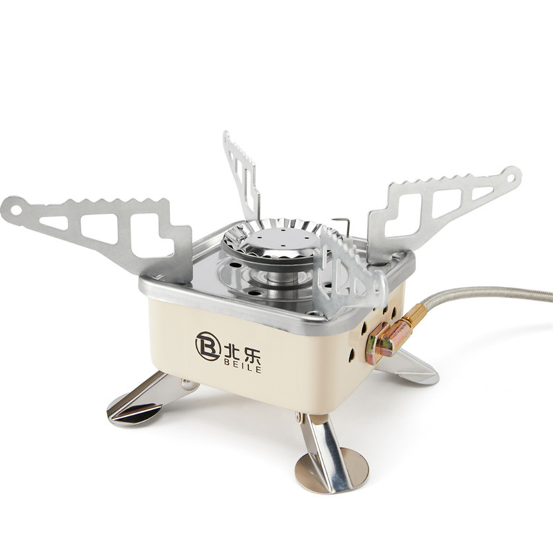 Card Stove Outdoor Stove Folding Gas Stove Outdoor Camping Cooker Portable Water Boiling Tea Stove Head Gas Stove