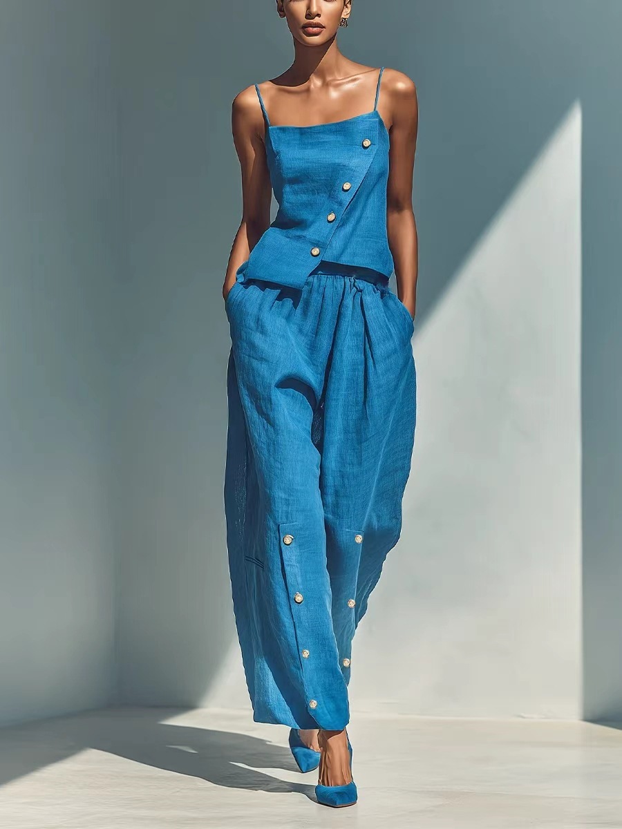 Women's 2 Piece Designer Style Set – Chic Casual Summer Outfit 2026_ecoleips.com