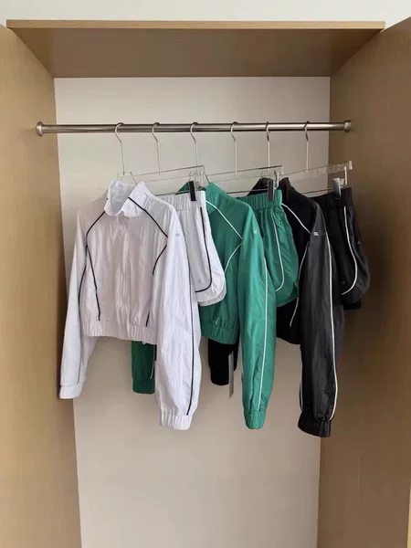 Al* Correct Version Sports Casual Suit Zip-Up Stand Collar Jacket Comfortable Long-Sleeve Cardigan Running Shorts Set