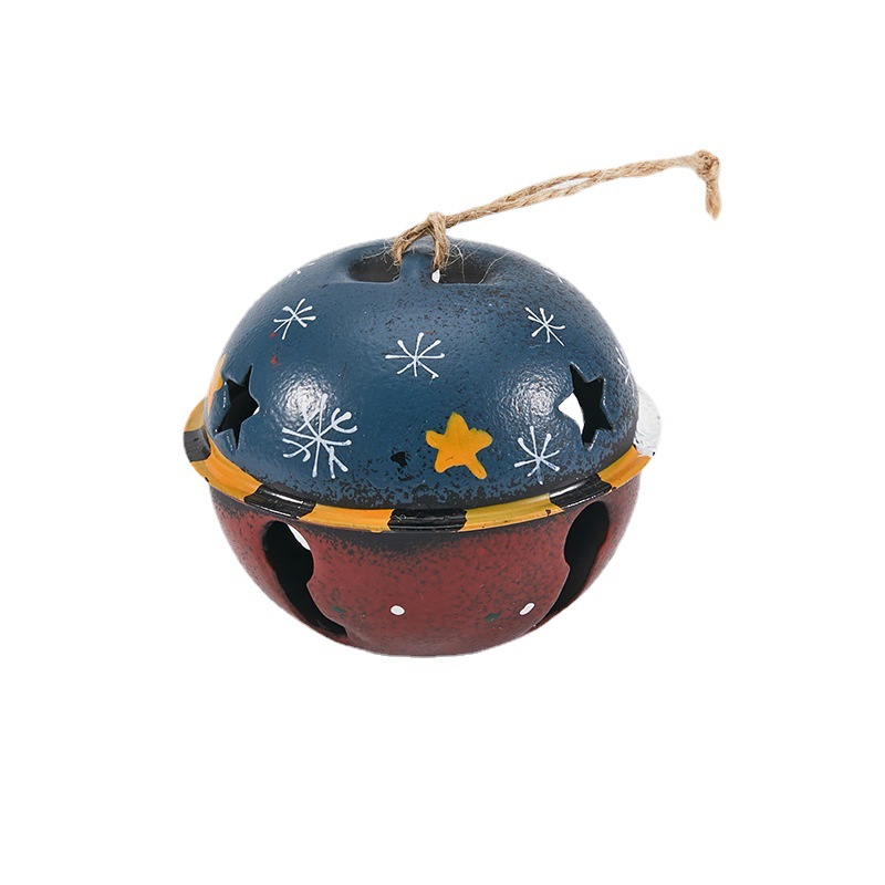 Buscando madera 6cm8cm de Navidad colgante de campana de hierro forjado decoración de Navidad decoración de árbol de Navidad campana sonará