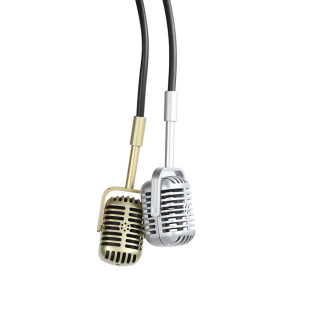 Cross-border wholesale diaomai retro nostalgic fake microphone studio antique shooting interview live photography props microphone