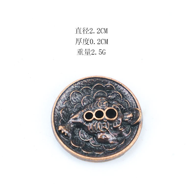 작은 황금 두꺼비 코일 향 빨간색 구리 색상