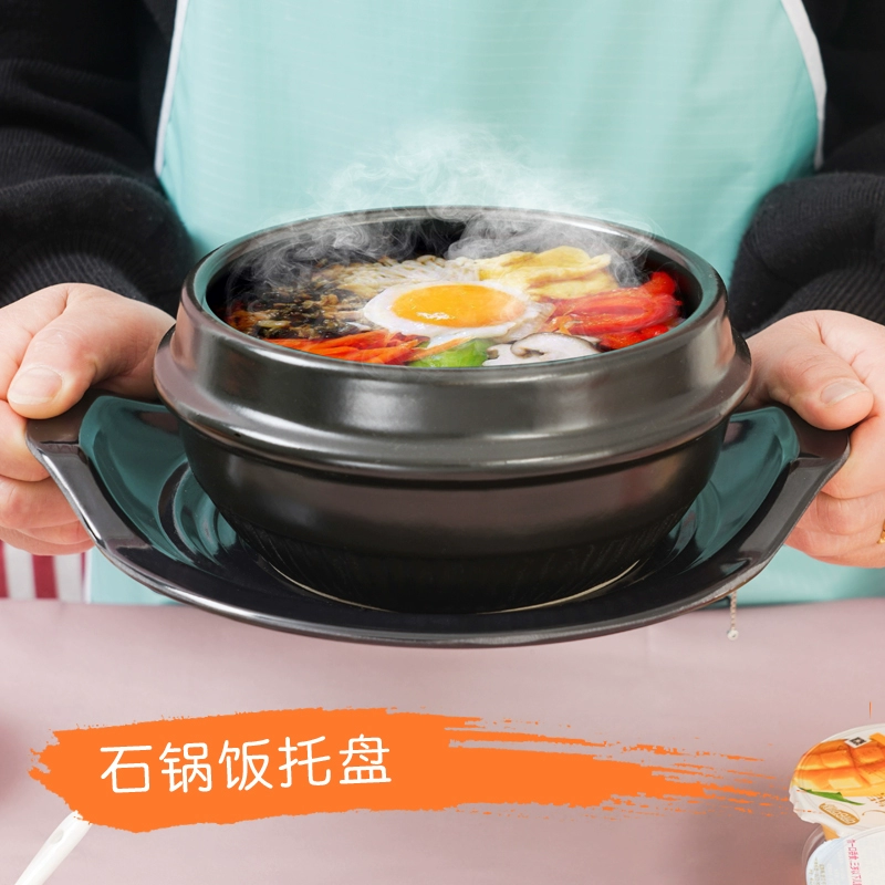 Лоток для запекания высокая температура тушеная курица глиняная кастрюля рисовая основа корейский каменный горшок бибимбап толстый коврик теплоизоляционная плита подставка