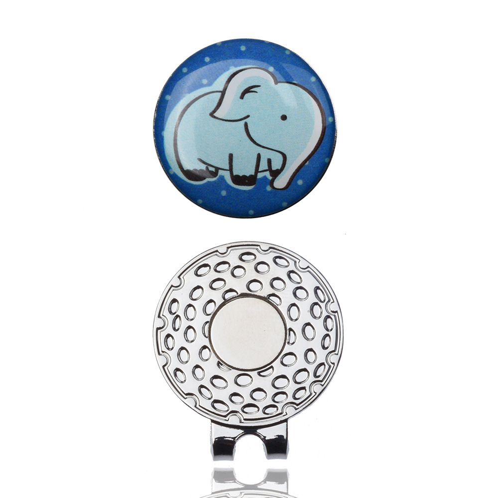 Golf magnético clip de metal imán clip logotipo marca Marca Diseño y producción