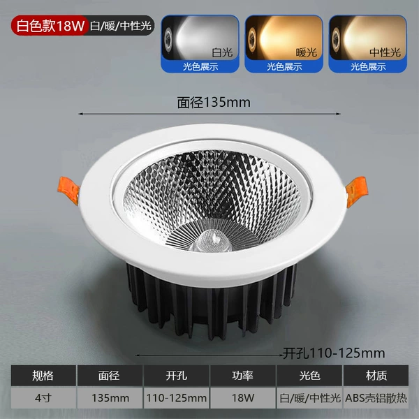 18W plastic face ring [hole 11-12cm]