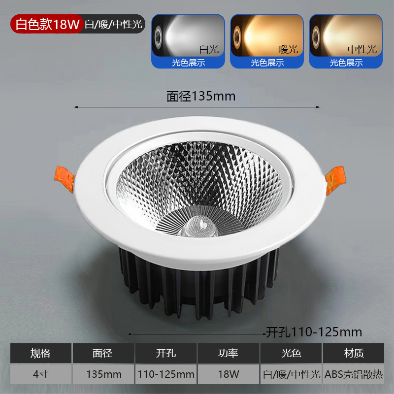 18W plastic face ring [hole 11-12cm]]