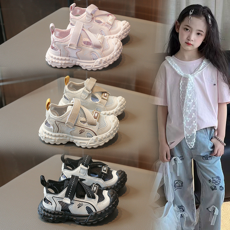 Children's Sports Shoes 2026 Spring and Summer New Models Kidsren's Outdoor Beach Shoes Boys and Girls Casual Shoes Thick-Soled Family Shoes