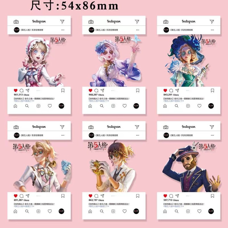 新品 3inch PVC 透明カード 文豪ストレイタッチ バレーボール ブルーロック 高価値 美しい透明カード ギフトカード 6枚入 2|undefined